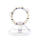 Trendy Nature Opal Beaded Alloy Bracelet Unisex Energy Stone Beaded Bangle